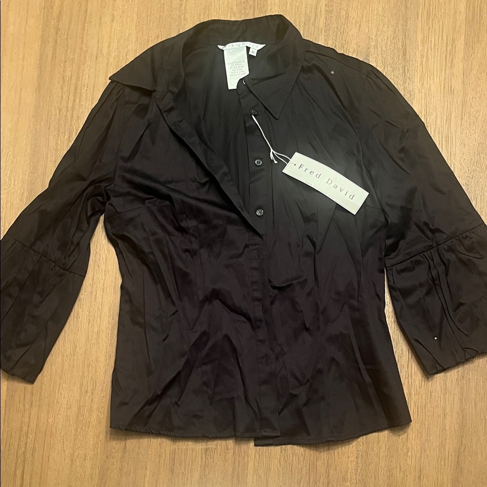 Fred David Women's Black Blouse